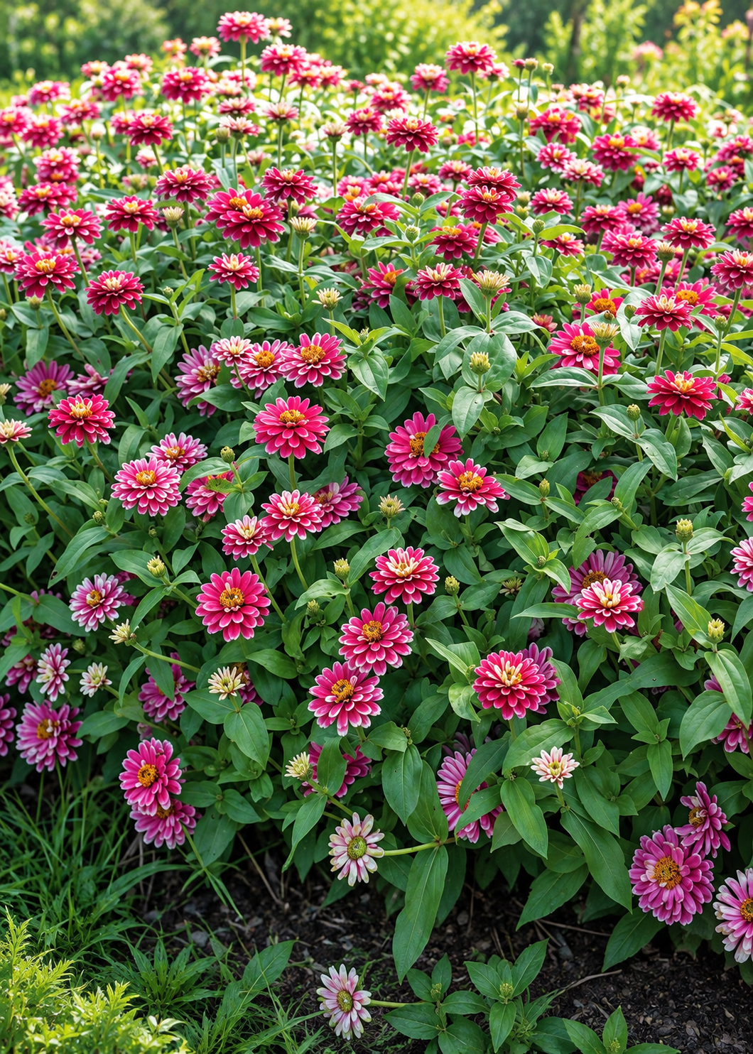 Cinnija Double Zahara™ Raspberry Ripple | Zinnia marylandica