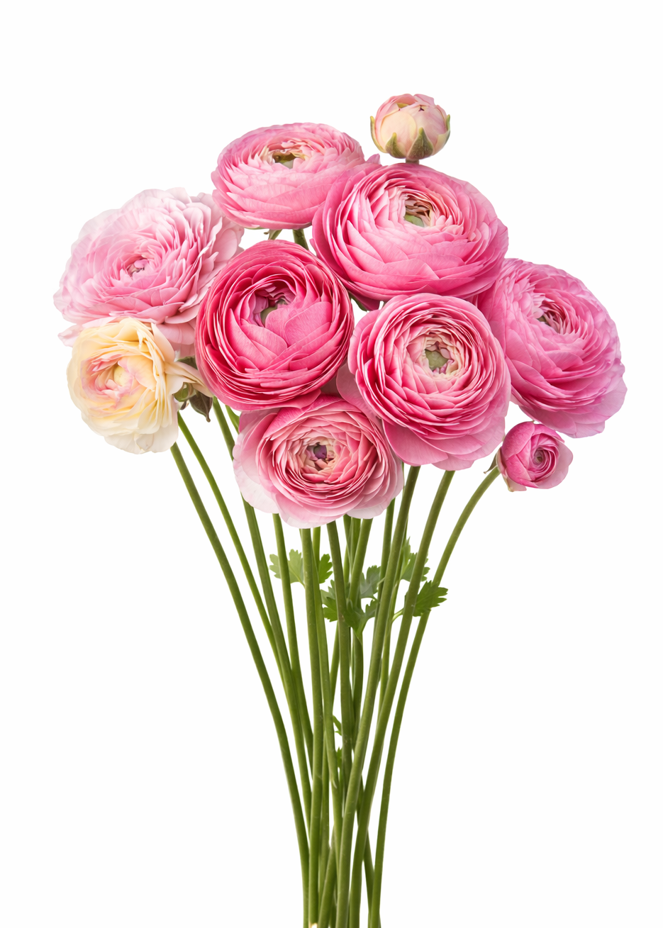 Ranunculus Amandine Porcelain | Ranunculus asiaticus | Persian buttercup therapyofflowers.com