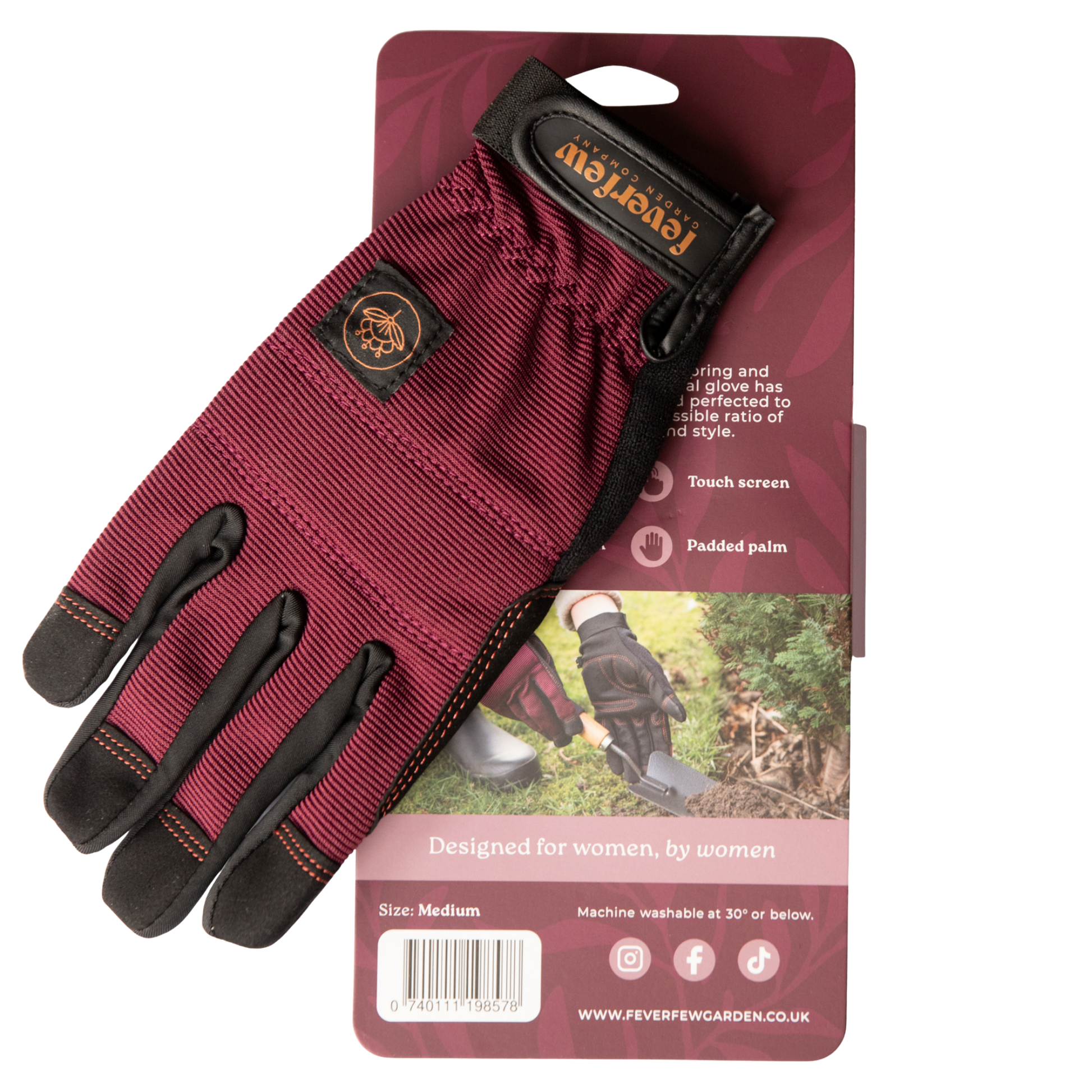 Feverfew Women’s Gardening Gloves | Plum therapyofflowers.com