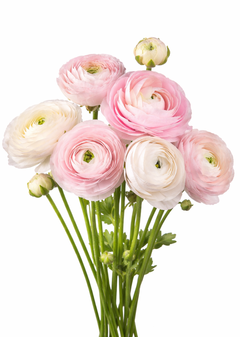 Ranunculus Amandine Chamallow | Ranunculus asiaticus | Persian buttercup therapyofflowers.com