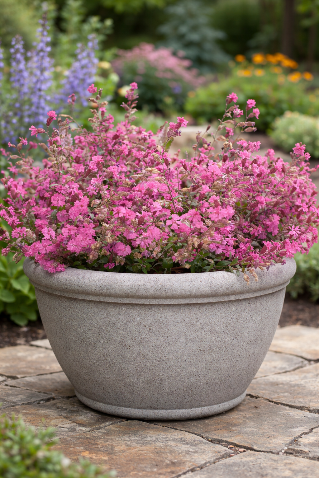 Silene pendula Sibella Carmine | Nodding Catchfly therapyofflowers.com