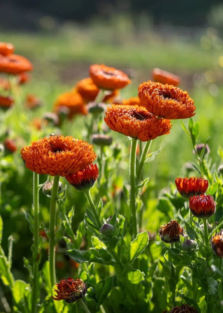 Calendula officinalis Neon | Pot Marigold therapyofflowers.com