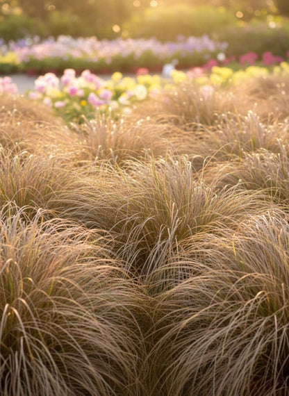 Carex comans Bronco | Leatherleaf Sedge | Pelleted - 10 seeds / Grown as an annual / Brown - Seeds