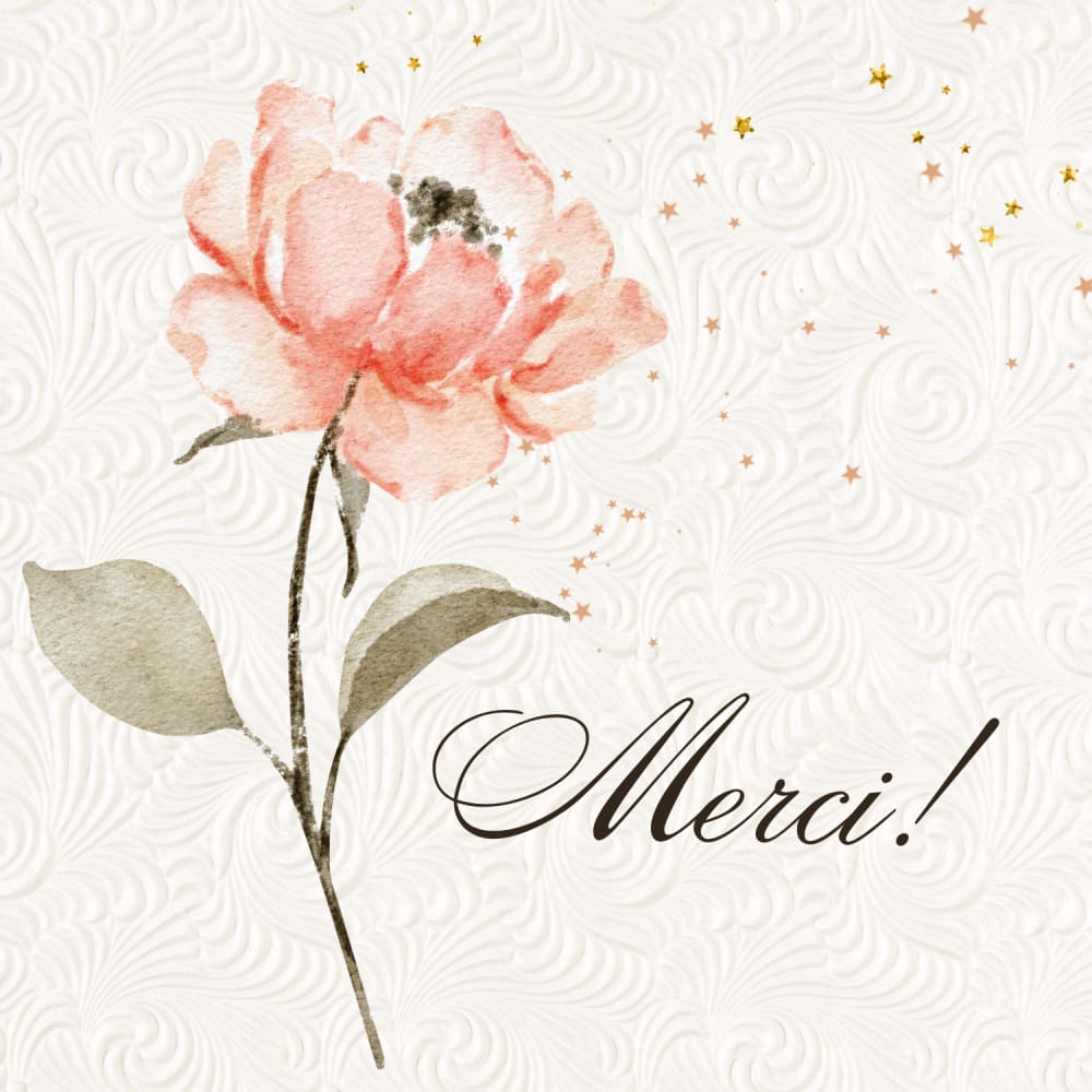 Greeting card - Merci! therapyofflowers.com