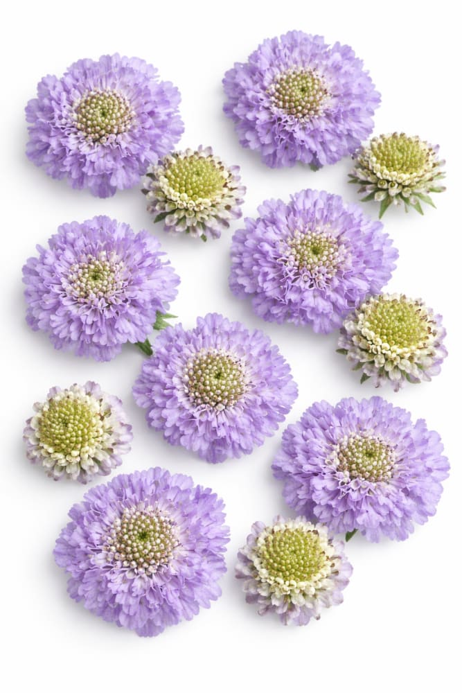 Scabiosa atropurpurea Oxford Blue | Sweet Scabious | Pincushion Flower therapyofflowers.com